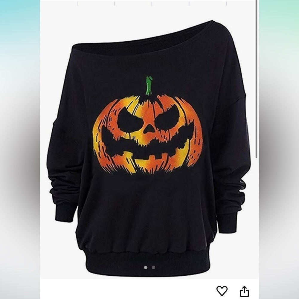 Plus super soft slouchy Halloween sweatshirt new 2x - Picture 2 of 6